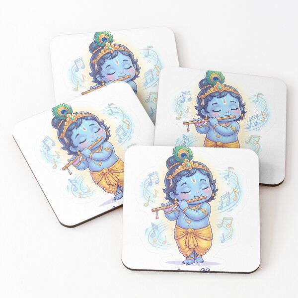 Item preview, Krishna Flute Sticker – Calm Chibi Art designed and sold by harharmahadev99.