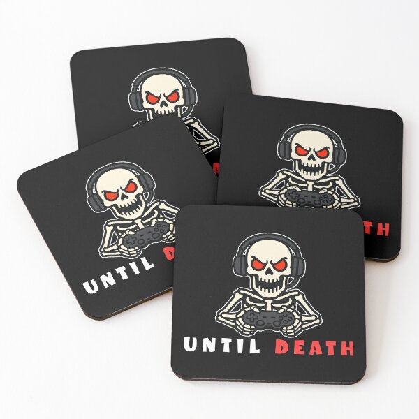 Item preview, Until Death Hardcore Gamer Skull Design with Controller and Headset designed and sold by Bawek85Designs.