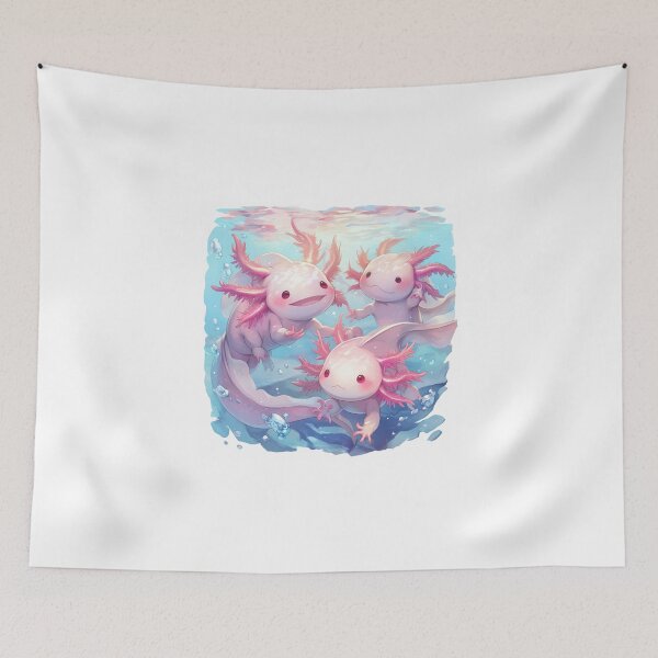 Item preview, Cute happy axolotls designed and sold by SMARTKIT  DESIGNAGENCY.