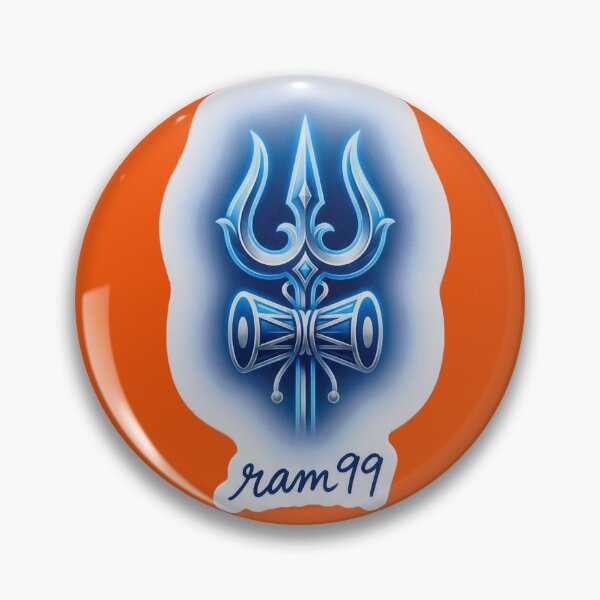 Aperçu de l'œuvre Autocollant symbole Shiva Trishul – Art spirituel hindou minimal créée et vendue par harharmahadev99.