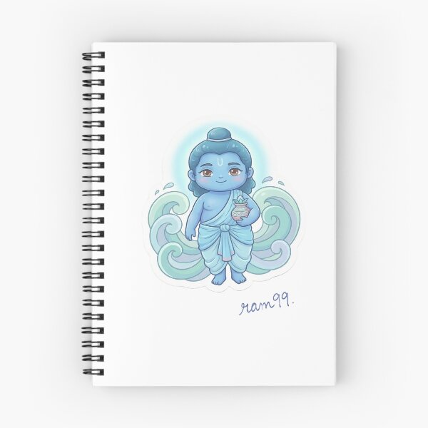 Item preview, Cute Lord Varuna Sticker – Chibi Water God Art designed and sold by harharmahadev99.