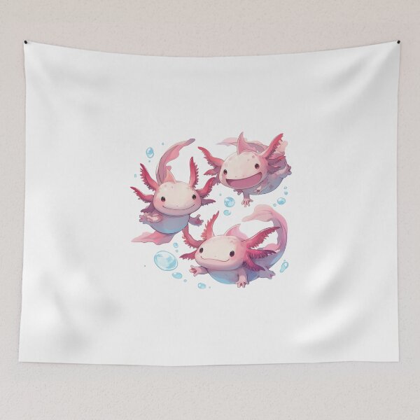 Item preview, Cute happy axolotls designed and sold by SMARTKIT  DESIGNAGENCY.
