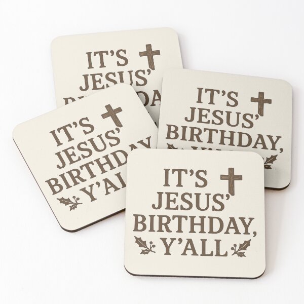 Item preview, It's Jesus Birthday Y'all – Funny Southern Christmas Faith designed and sold by PunchDrop.