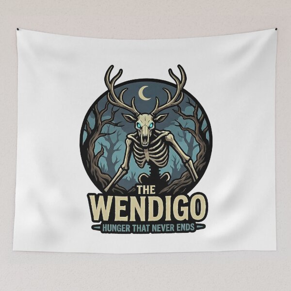 Item preview, The Wendigo Hunger Never Ends Cryptid Monster designed and sold by k3rstman1.