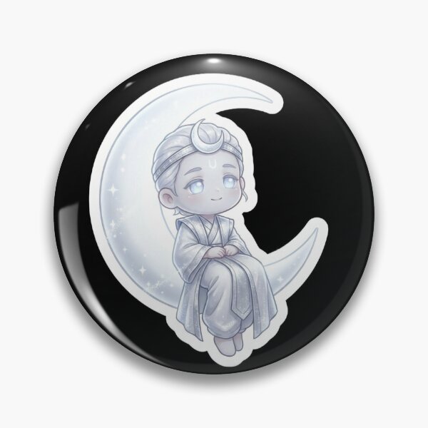 Item preview, Cute Lord Chandra Sticker – Moon God Chibi Art designed and sold by harharmahadev99.