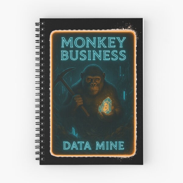 Artikelvorschau, Monkey Business: Data Mining – Neon-T-Shirt für Krypto-Mining entworfen und verkauft von NAJURE.