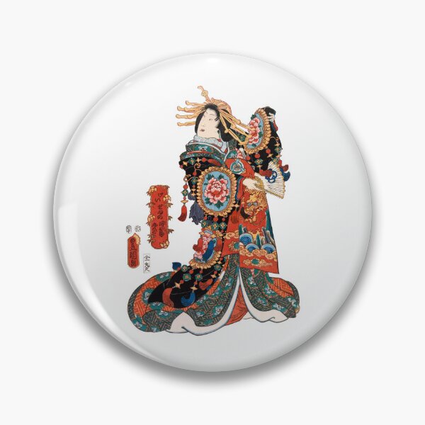 Item preview, Elegant Geisha in Elaborate Kimono designed and sold by portokalis.