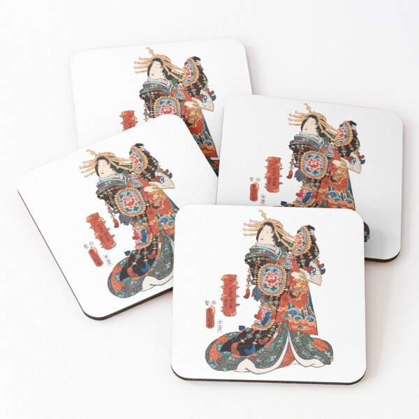 Item preview, Elegant Geisha in Elaborate Kimono designed and sold by portokalis.