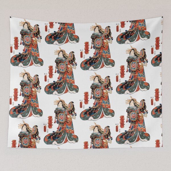 Item preview, Elegant Geisha in Elaborate Kimono designed and sold by portokalis.