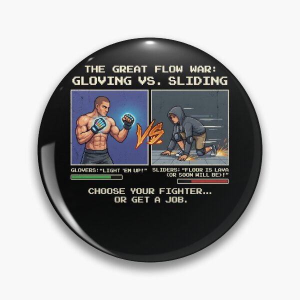 Item preview, Gloving vs Sliding Pixel Art Flow War designed and sold by k3rstman1.