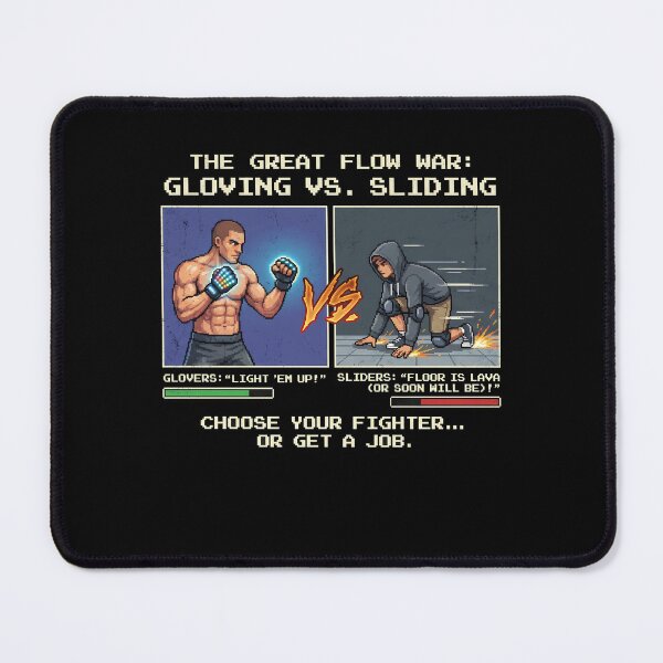 Item preview, Gloving vs Sliding Pixel Art Flow War designed and sold by k3rstman1.