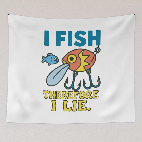 Item preview, I Fish, Therefore I Lie designed and sold by SnappyPNG.