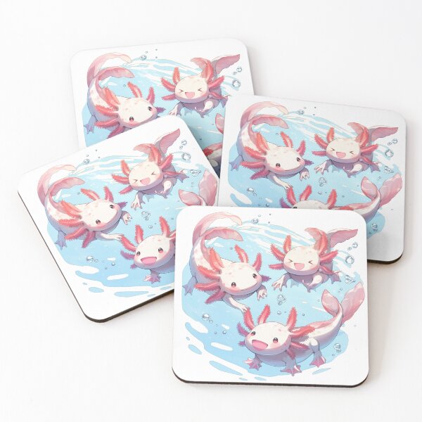 Item preview, Cute happy axolotls designed and sold by SMARTKIT  DESIGNAGENCY.