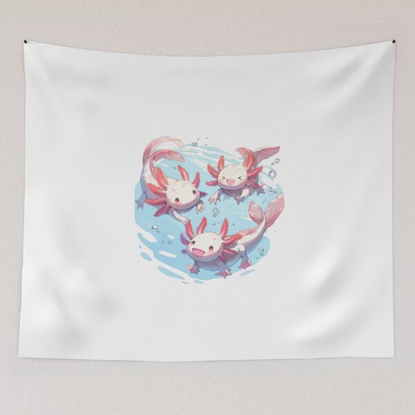 Item preview, Cute happy axolotls designed and sold by SMARTKIT  DESIGNAGENCY.