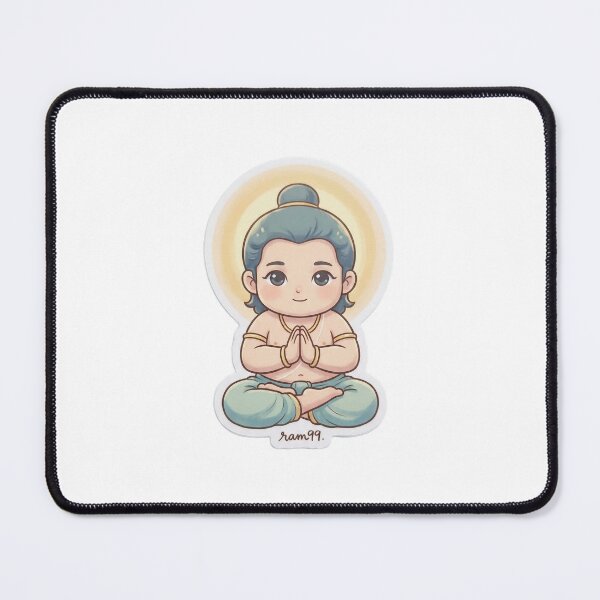 Item preview, Cute Lord Ayyappa Sticker – Peaceful Chibi Devotional Art designed and sold by harharmahadev99.
