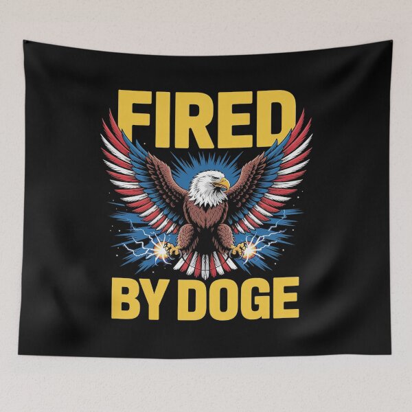 Item preview, Fired by DOGE Anti-Billionaire Anti-Trump  designed and sold by GamtosMintys.