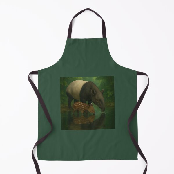 Item preview, Tapir Mother and Calf – Tropical Wildlife Art Print designed and sold by GeoWild Designs.