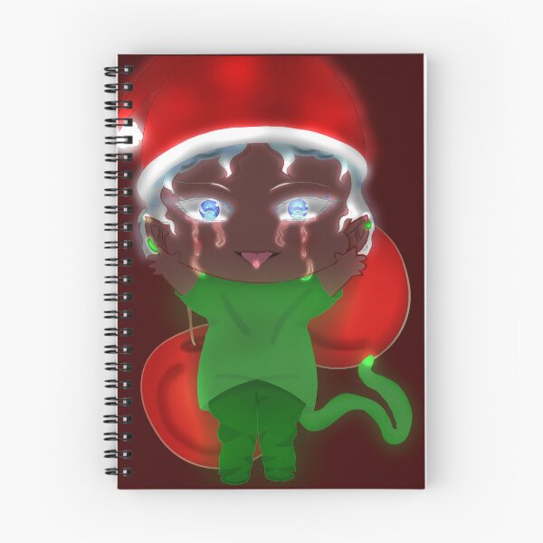 Item preview, Christmas Neon Tears — Sad Chibi Aesthetic Art designed and sold by kerissfantasyart .