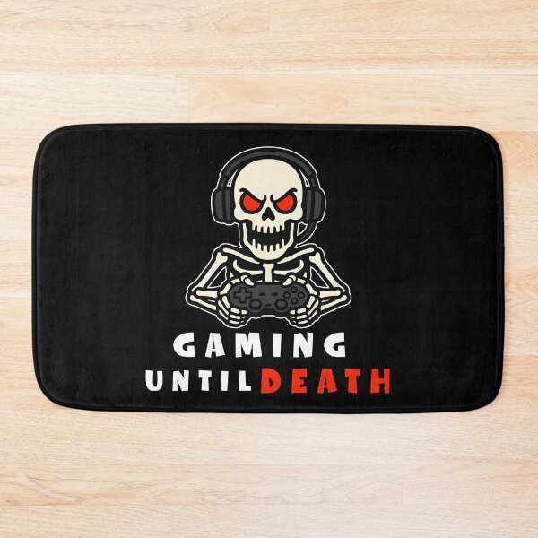Item preview, Gaming Until Death Hardcore Gamer Skull with Controller Design designed and sold by Bawek85Designs.