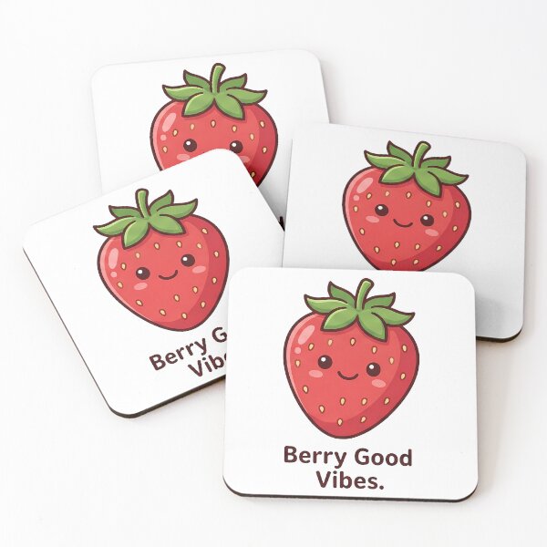 Item preview, Cute Strawberry Berry Good Vibes designed and sold by k3rstman1.