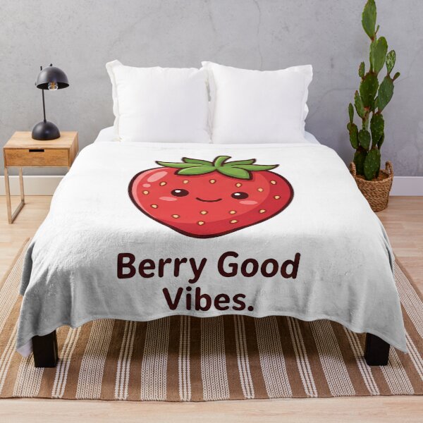 Item preview, Cute Strawberry Berry Good Vibes designed and sold by k3rstman1.