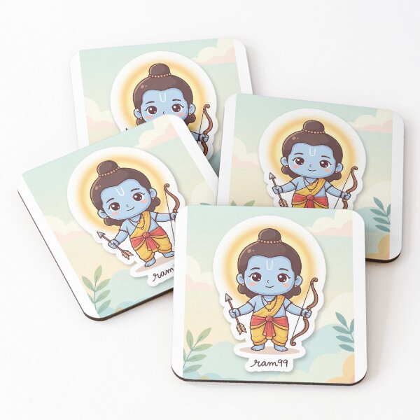 Item preview, Cute Lord Rama Sticker – Chibi Hindu God Art designed and sold by harharmahadev99.