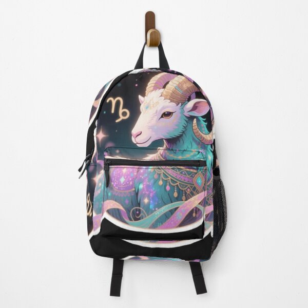 Item preview, Aries Zodiac Sticker Bohemian Fantasy Art designed and sold by MysticZodiacart.