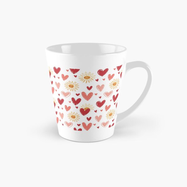 Item preview, Patrón sin costuras de corazones y sol sonriente: ilustración de amor y sol designed and sold by civotajim.
