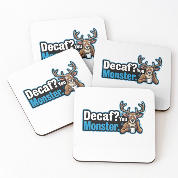 Item preview, Decaf You Monster Funny Coffee Deer designed and sold by k3rstman1.