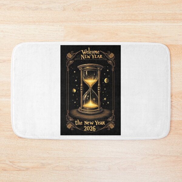 Item preview, Welcome the New Year 2026 – Golden Hourglass of Time designed and sold by SKINOVAstore.