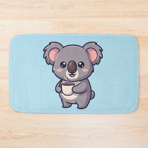 Item preview, Cute Koala with Coffee sticker designed and sold by Printips store.