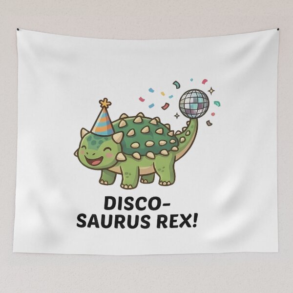 Item preview, Cute Disco Saurus Rex Party Dinosaur designed and sold by k3rstman1.