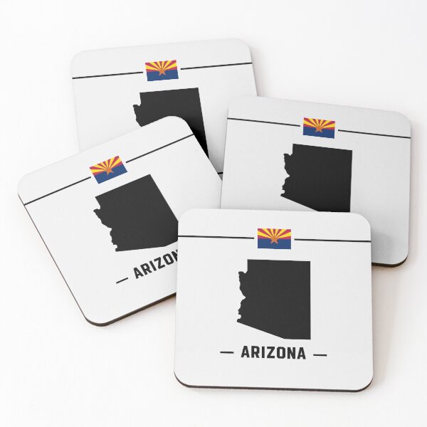 Item preview, Arizona Flag Map Silhouette - Vintage State Pride Tee designed and sold by mashmosh.
