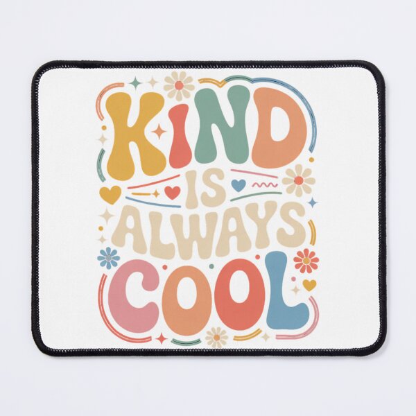Item preview, Kind Is Always Cool - Retro Groovy 70s Aesthetic Positivity designed and sold by shellymope.