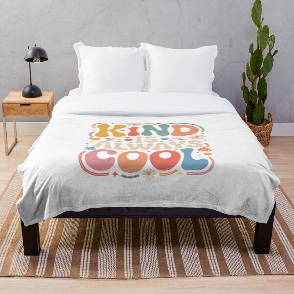 Item preview, Kind Is Always Cool - Retro Groovy 70s Aesthetic Positivity designed and sold by shellymope.