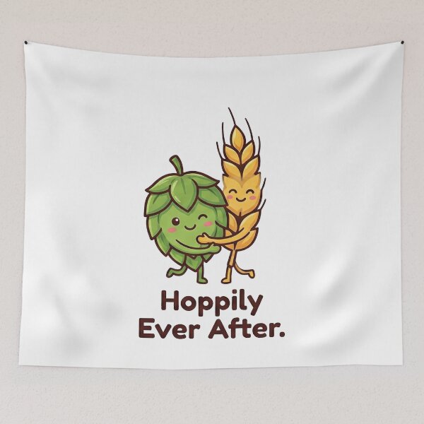 Item preview, Hoppily Ever After Cute Beer Brewing designed and sold by k3rstman1.