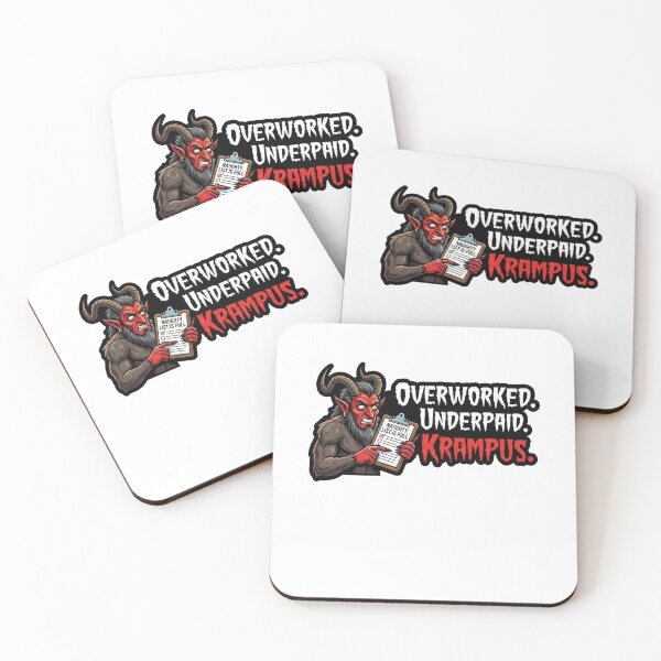 Item preview, Overworked Underpaid Krampus Naughty List Christmas designed and sold by k3rstman1.