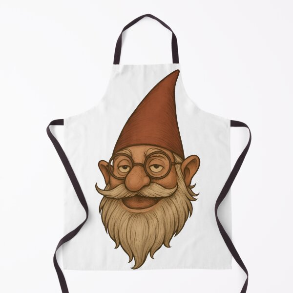 Item preview, Wise Gnome Face – Funny Fantasy Dwarf Character Illustration designed and sold by ArtSpark Studio.