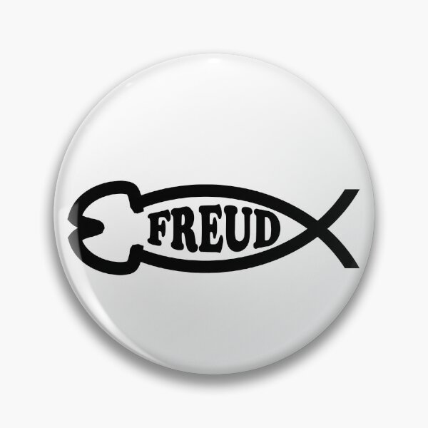 Item preview, Funny Nerdy Freud Phallic Fish Symbol Black Text designed and sold by MathWare MathClips.