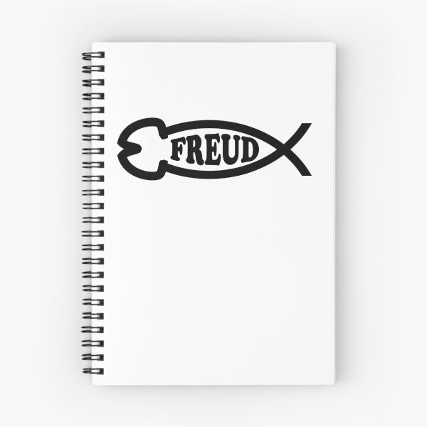 Item preview, Funny Nerdy Freud Phallic Fish Symbol Black Text designed and sold by MathWare MathClips.