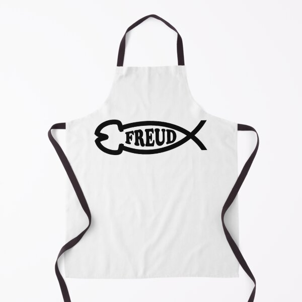 Item preview, Funny Nerdy Freud Phallic Fish Symbol Black Text designed and sold by MathWare MathClips.