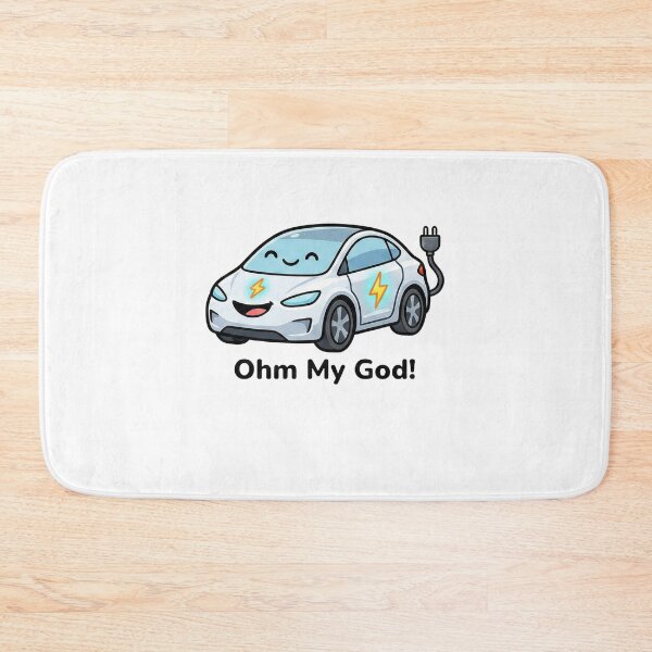 Item preview, Ohm My God Funny Cute Electric Car Pun designed and sold by k3rstman1.