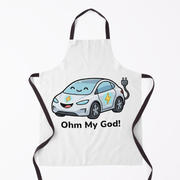 Item preview, Ohm My God Funny Cute Electric Car Pun designed and sold by k3rstman1.