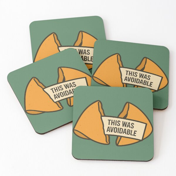 Item preview, Sarcastic Fortune Cookie Illustration – “This Was Avoidable” designed and sold by Soft rot studio.