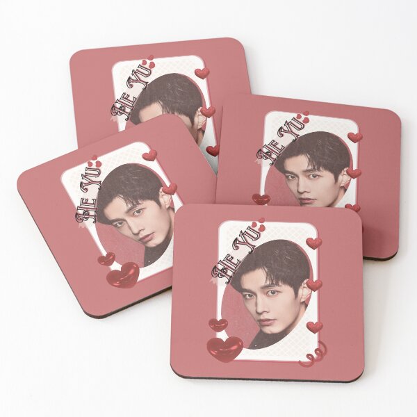 Item preview, He Yu - He Yiqian (何宜谦) Chinese Actor Cdrama Chinese Entertainment Illustration portrait illustration Red Aesthetic Collage Design designed and sold by AJUNICE STUDIO.