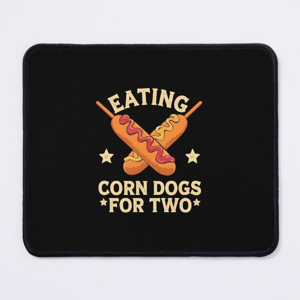 Item preview, Eating Corn Dogs For Two Street Food Corndog Lover Corndog designed and sold by IhanVaanMaArt.