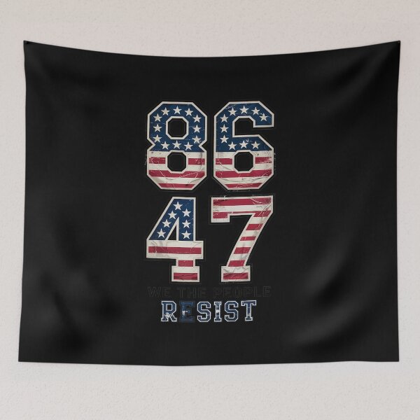 Item preview, 86 47 Resist Anti Trump Impeach 47 Vintage 8647 USA Flag Tank Top designed and sold by GamtosMintys.
