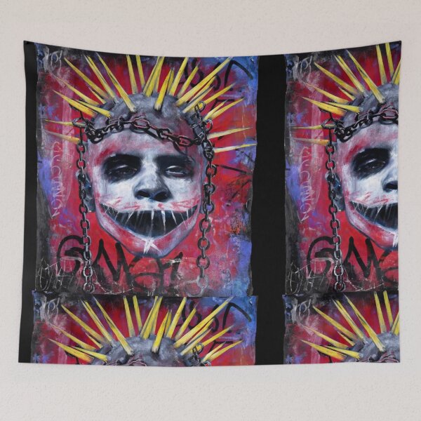 Item preview, GraffitX Chaos Oracle – Abstract Street Surreal Portrait Art designed and sold by Blackcanvas444.