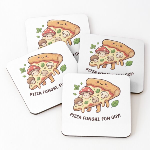 Item preview, Cute Kawaii Mushroom Pizza Funghi Pun designed and sold by k3rstman1.