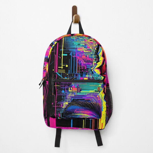 Item preview, Cybernetic Split: Neon Circuitry Portrait designed and sold by Neon Nova Studio.
